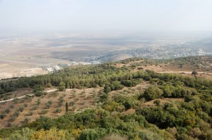 Israel - gezicht vanaf Karmel op vlakte v Jizreel -2
